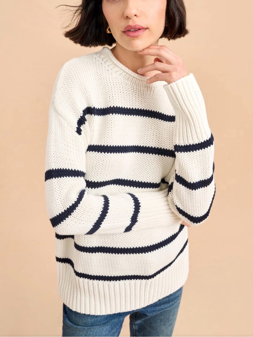 Women’s La Ligne Marina Striped Cotton Sweater